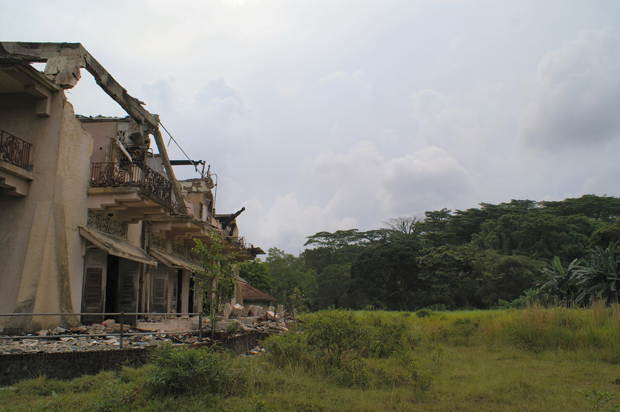 Rear of building