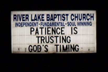 Trust Gods Timing