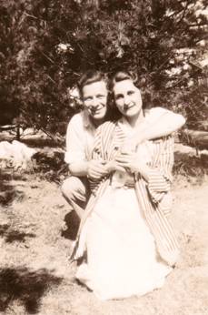 Hilda, Richard's mother, on a date (pre-Paul era :-)) 1934