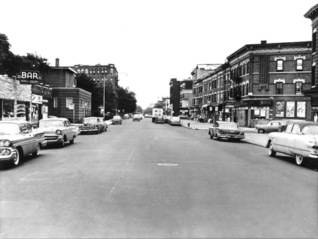 Richards old Brooklyn neighborhood - Cortelyou Rd. looking northeast toward Stratford Rd. and then Westminster Rd. (circa 1960)