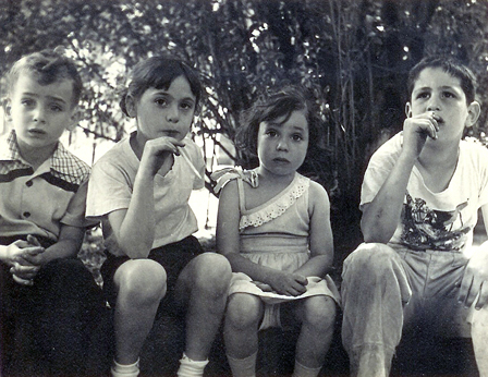 Left to right:  Cousins Ronnie, Sara, Marcia and Lenny - mothers side (circa 1950)