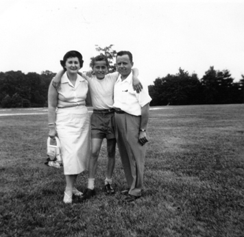 Richard and his parents Hilda and Paul (1950s)
