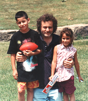 Richard with Kate and Seth - Pam and Ken's children (1993)