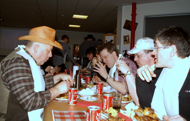 Borðað af ákafa