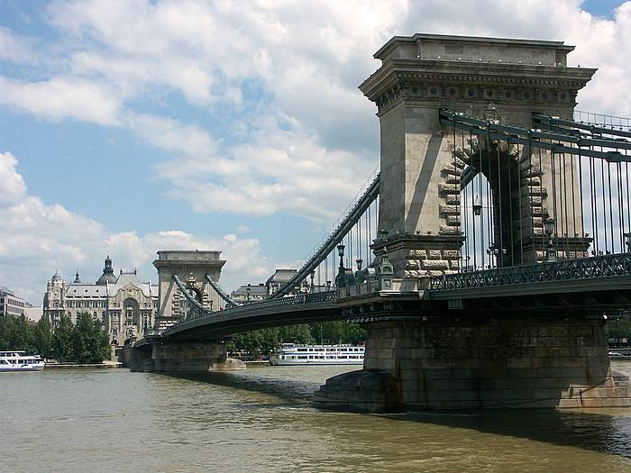 One of the bridges between Pest and Buda