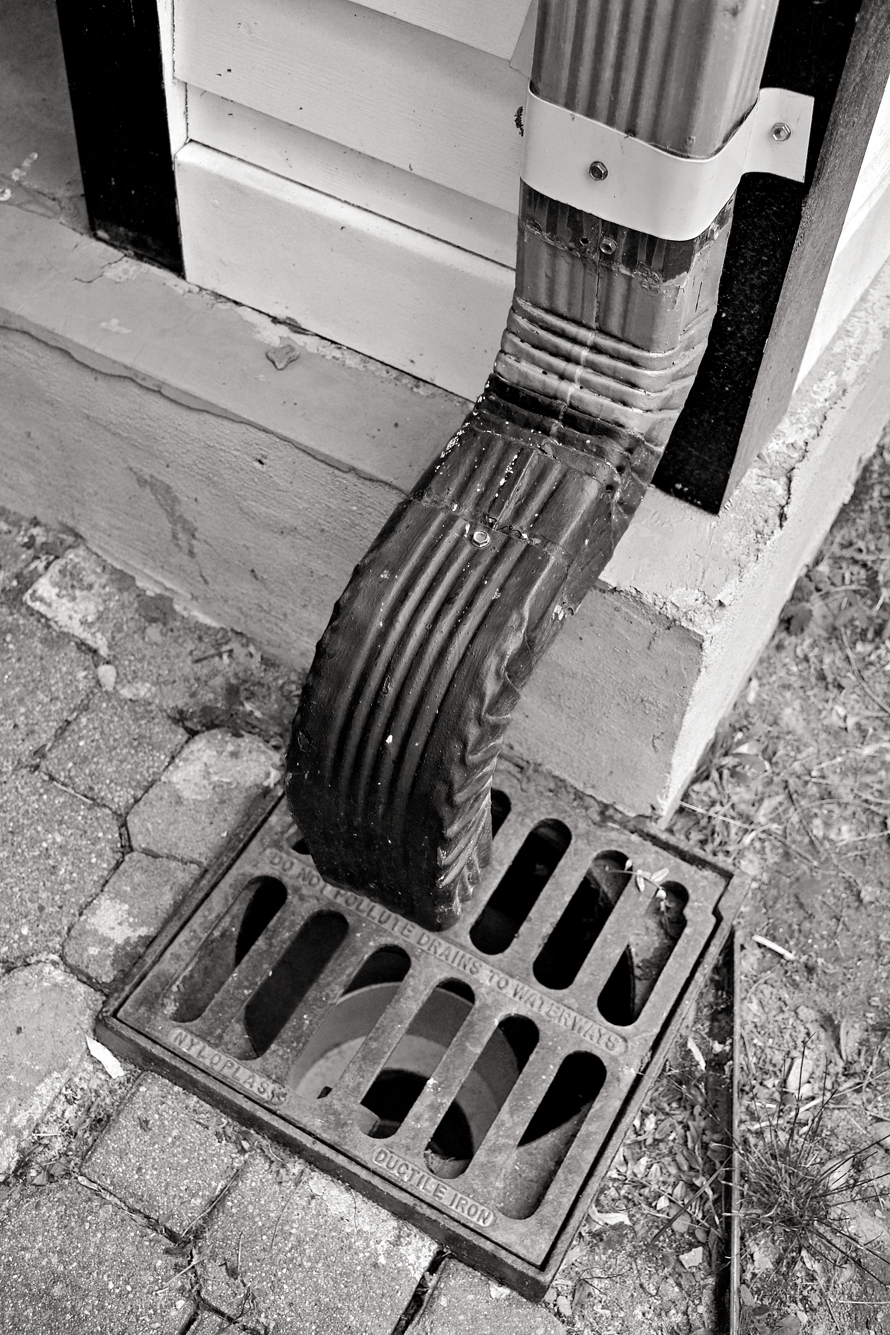 Benny and Jerrys Downspout B&W extreme