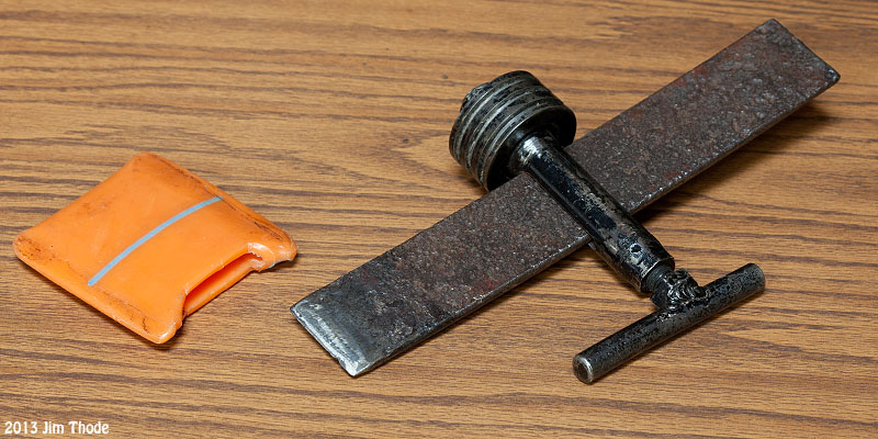 Shorter version for back packing with plastic end guard