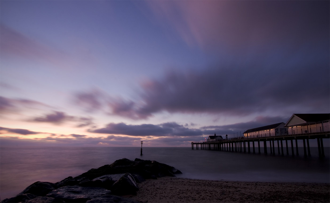 sunrise at southwold