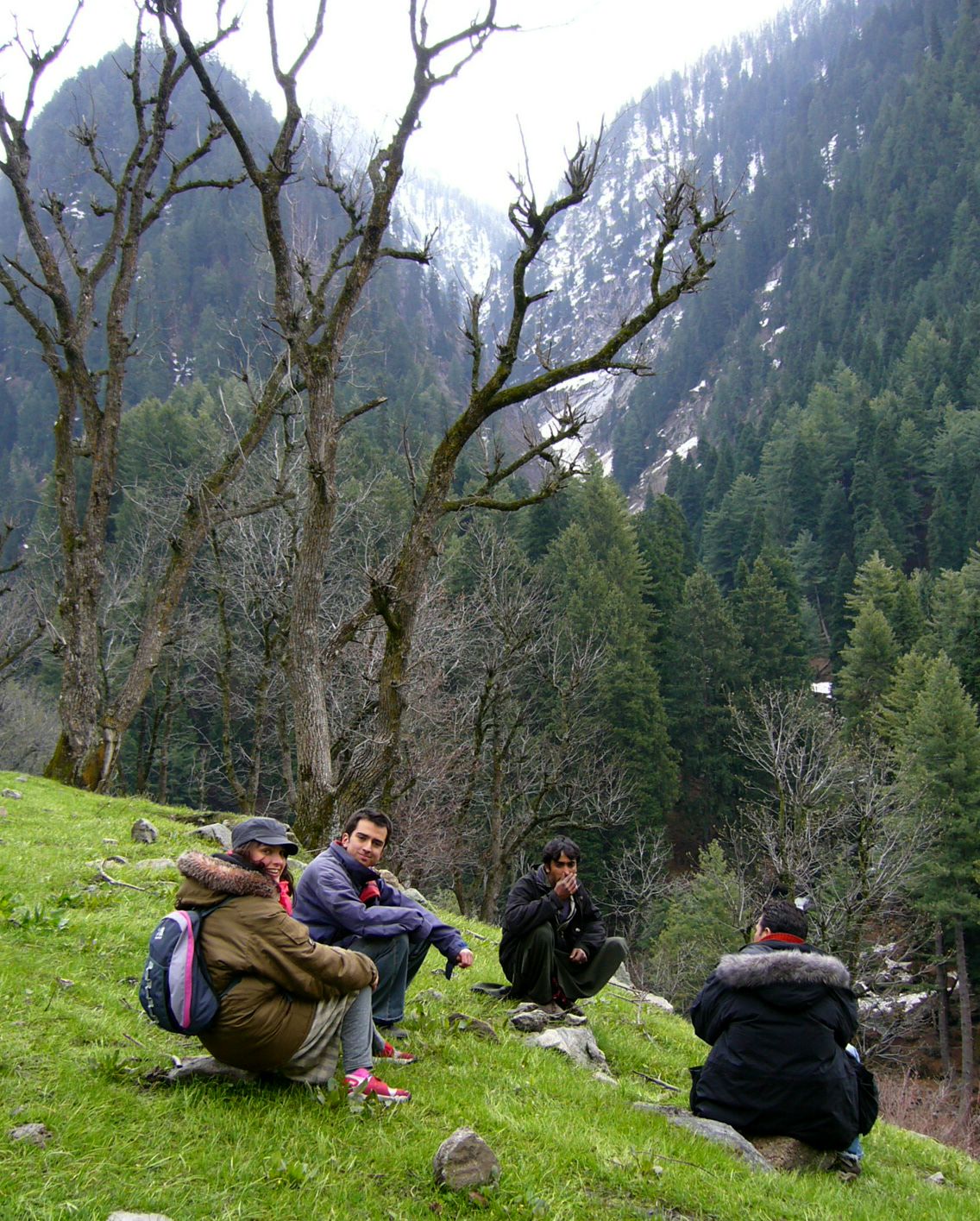 resting at about 4000 meters in the himalayas