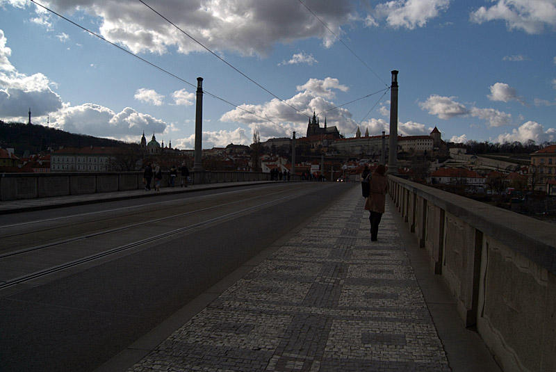 Across Manesuv Most to Prague Castle