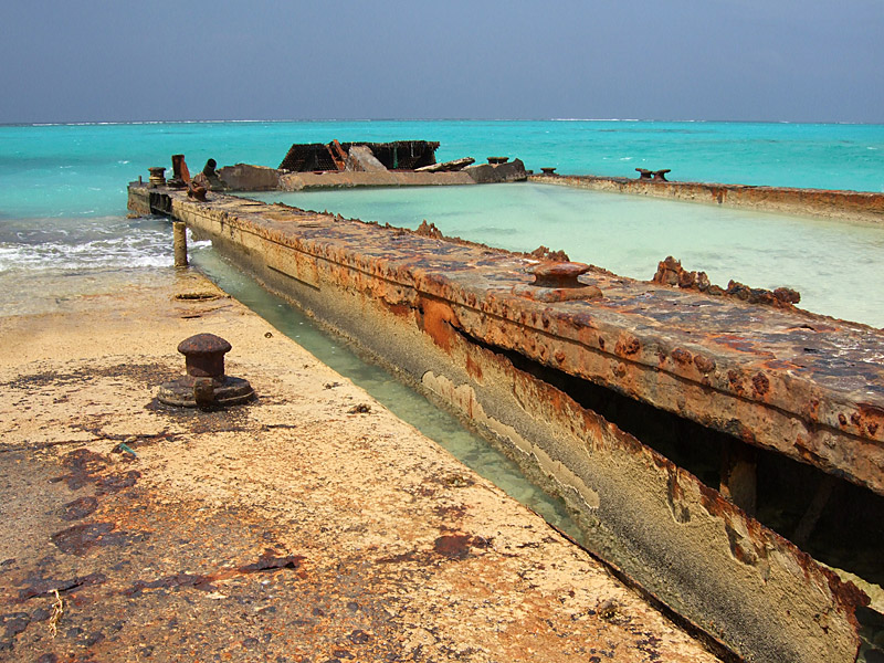Rusting Barges on the Beach Middle Caicos 02