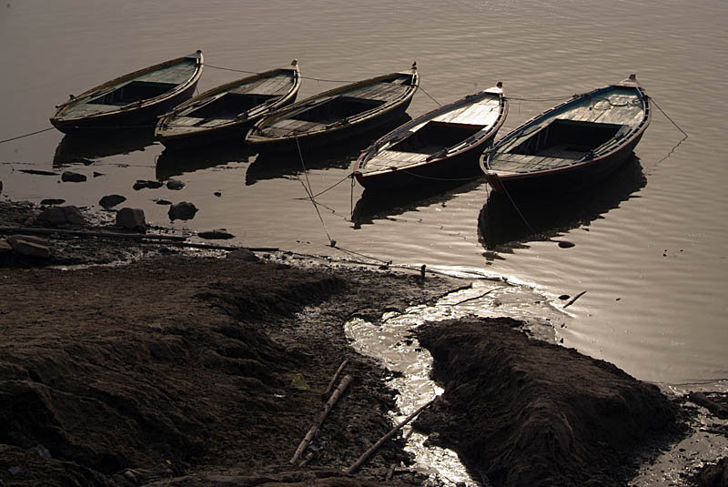 Boats in the Ganges