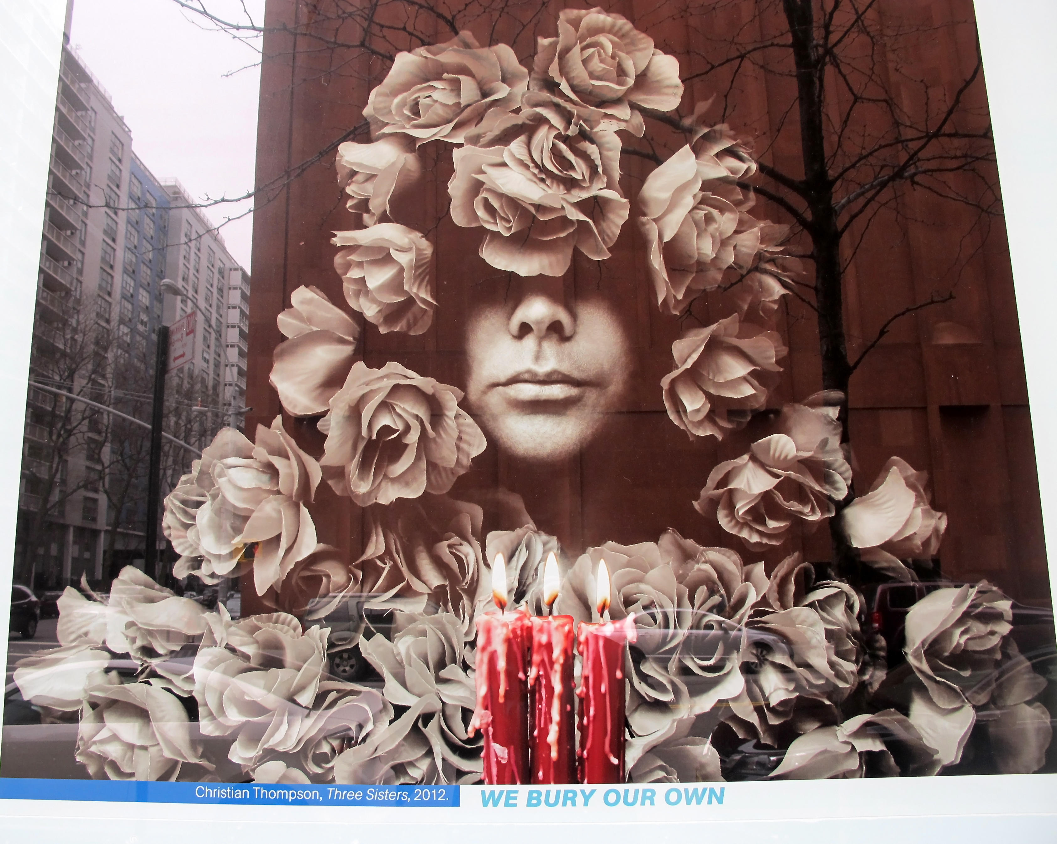 We Bury Our Own Photo Exhibit in NYU Student Affairs Windows by Christian Thompson