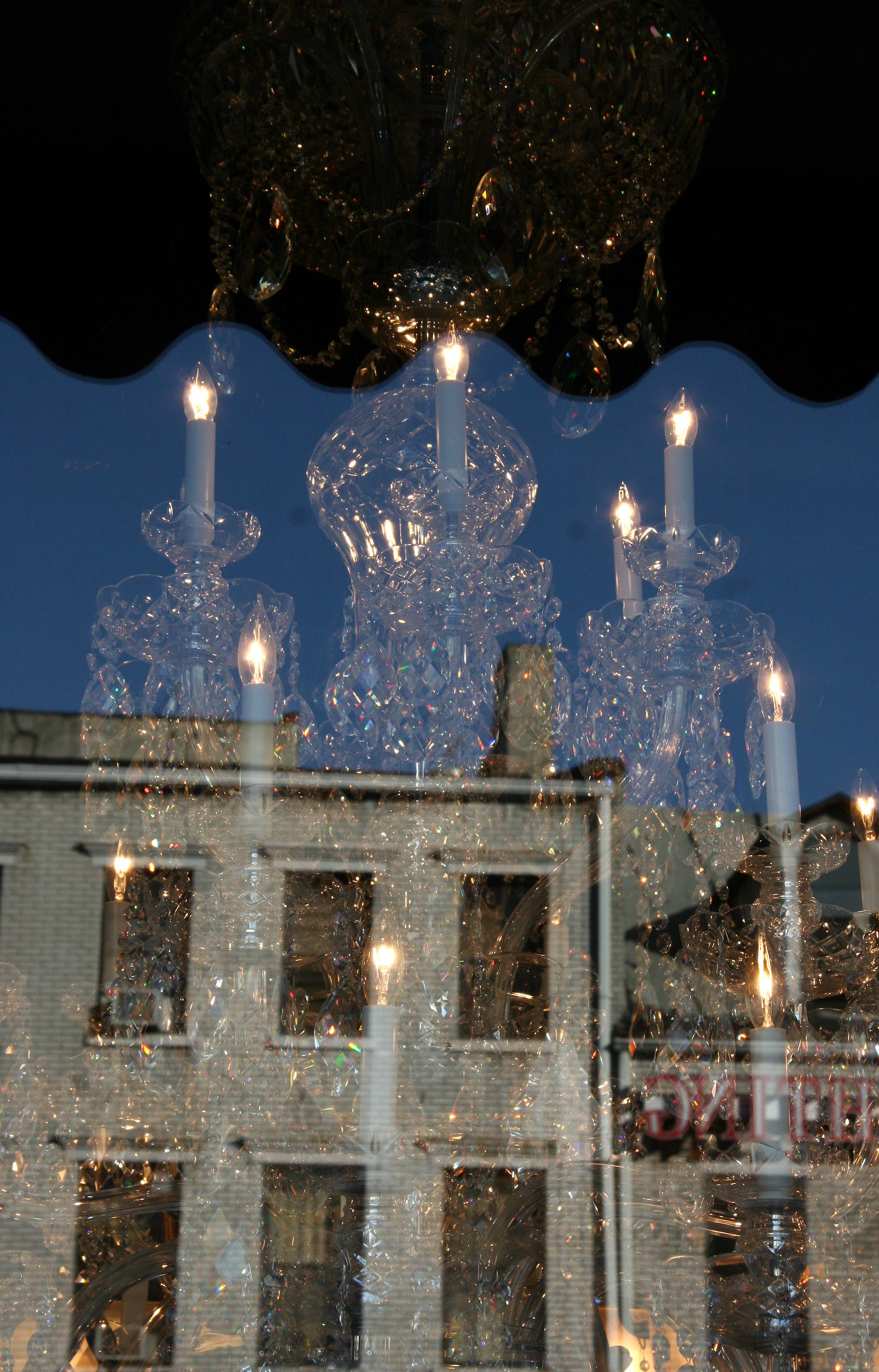 Crystal Chandelier Reflections