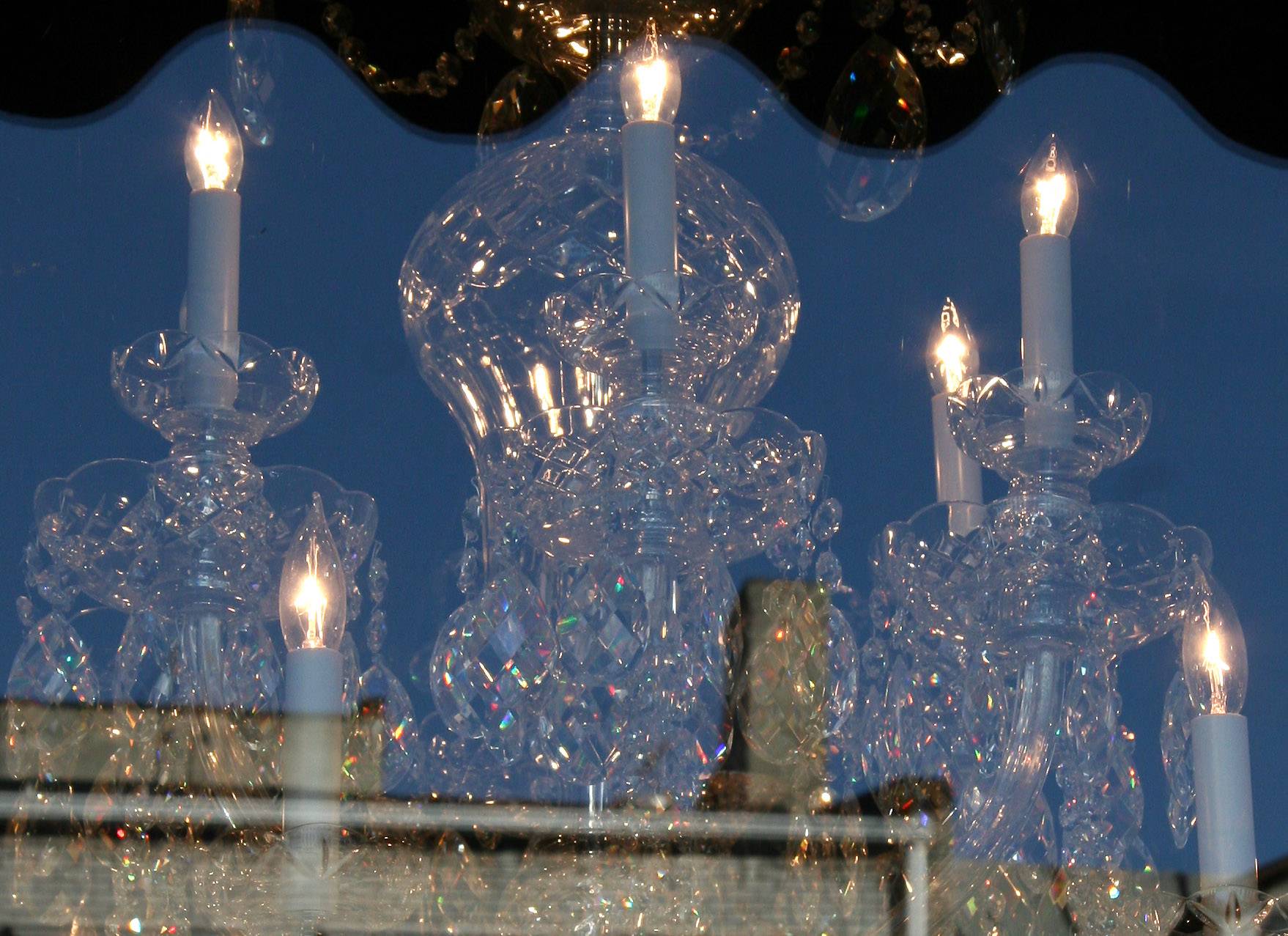 Crystal Chandelier Reflections