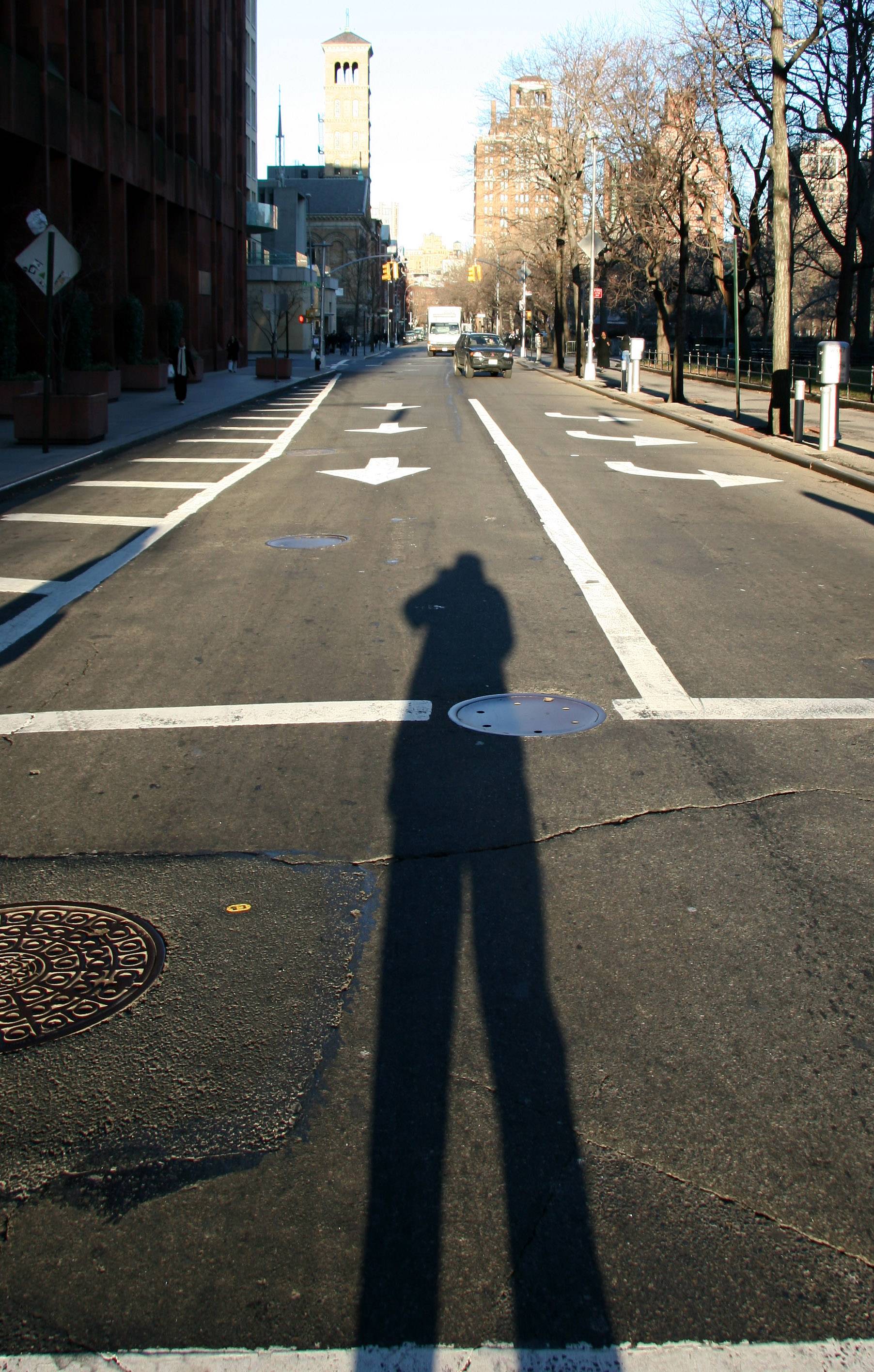 Self Portrait at Washington Square South & East - West View
