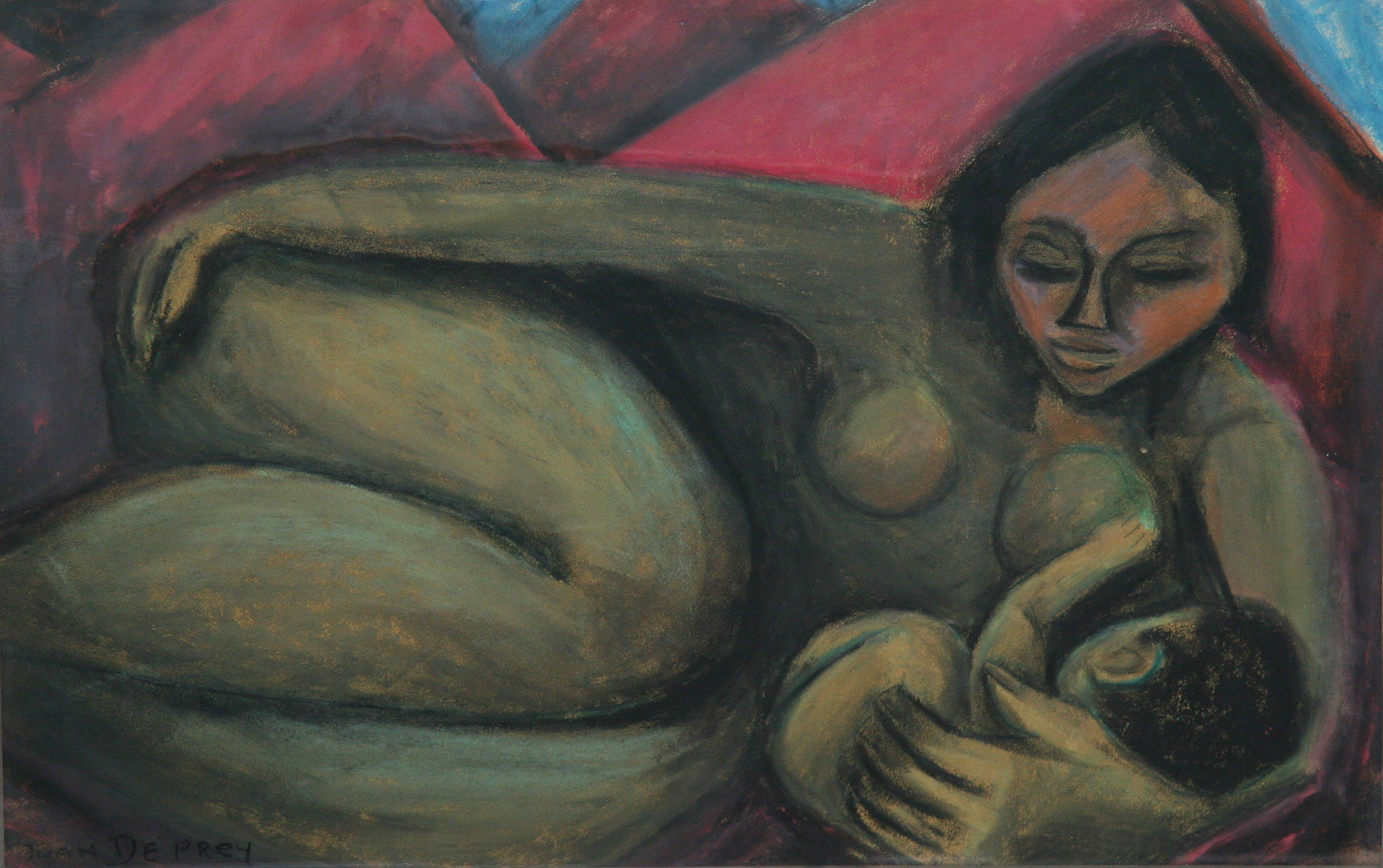 Mother Love - 12 x17 inches, unframed