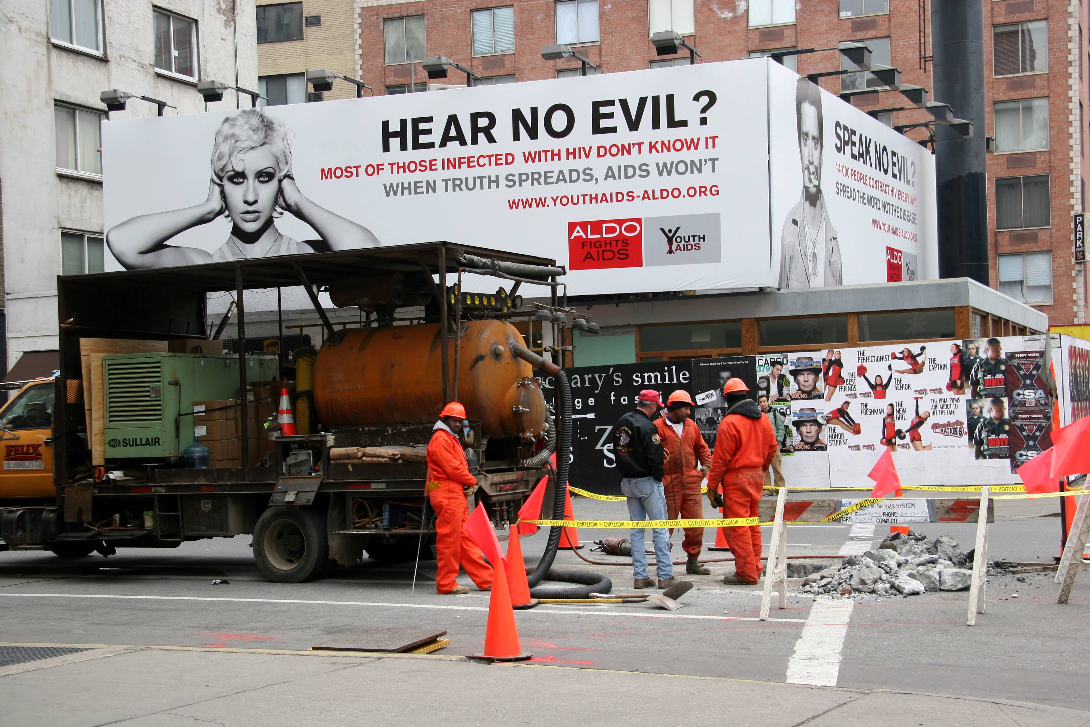 Street Workers & Aids Awareness Billboard