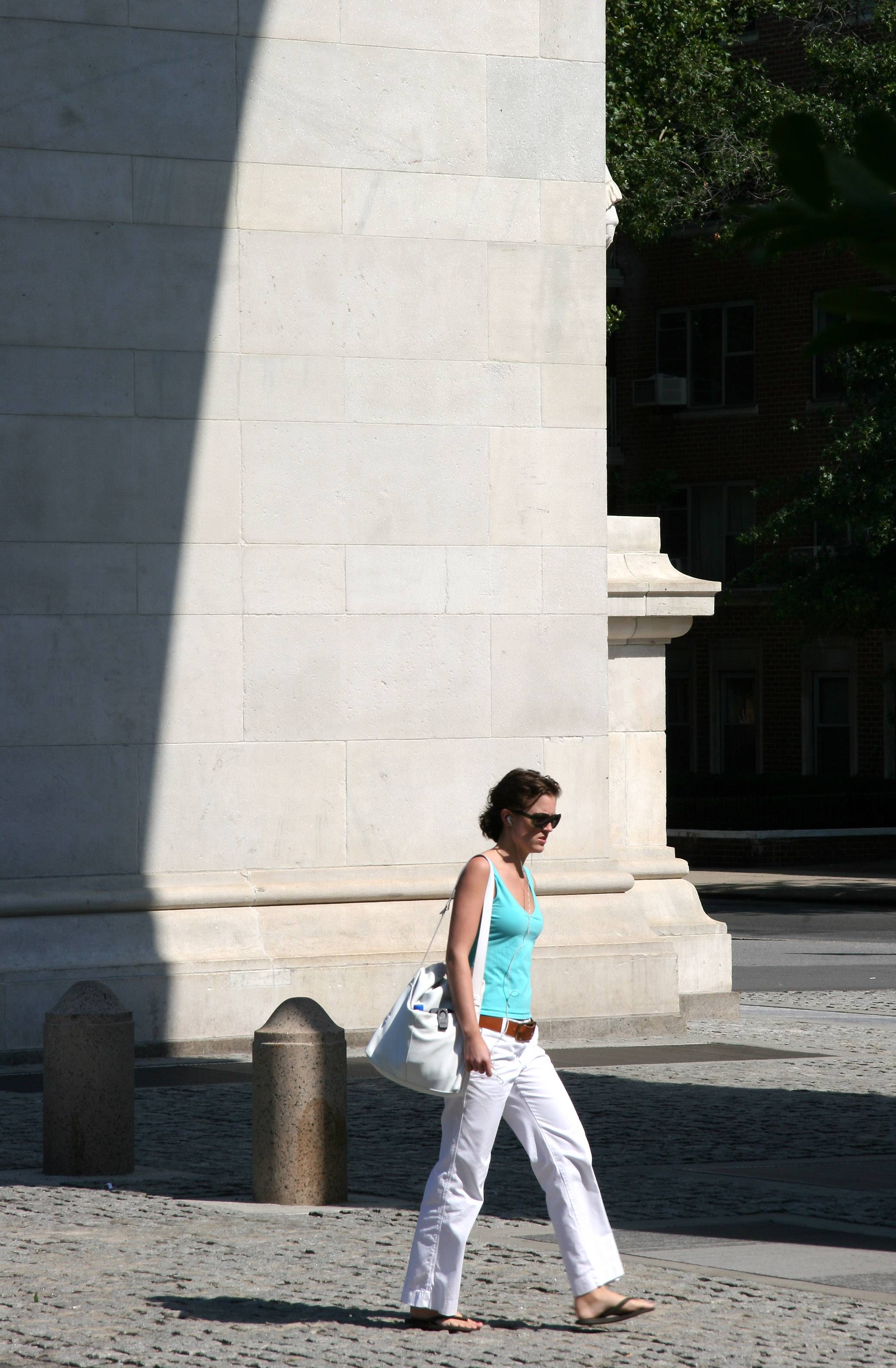 Morning Walk by Washington Square Arch