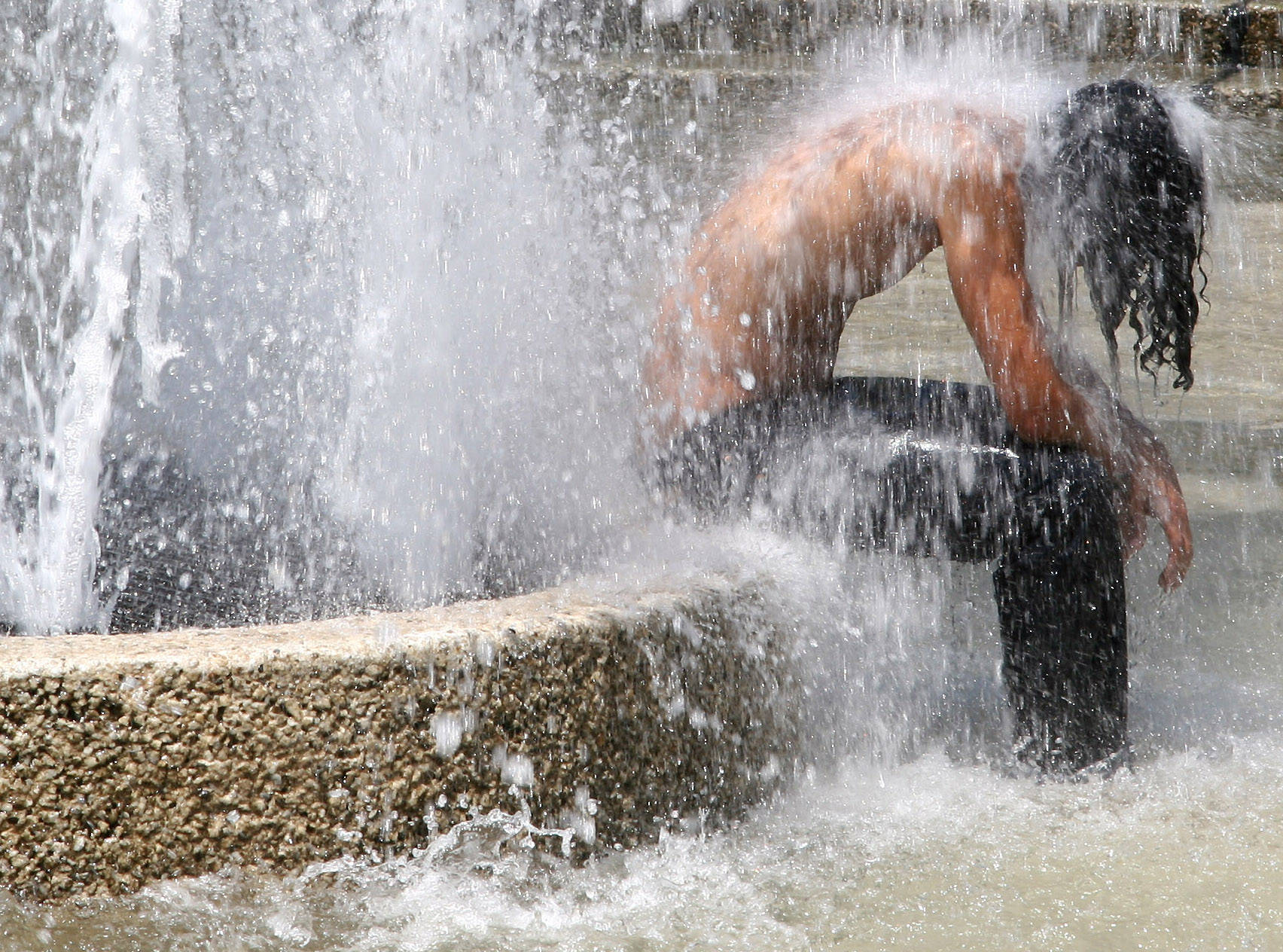 Cooling Off at the Fountain