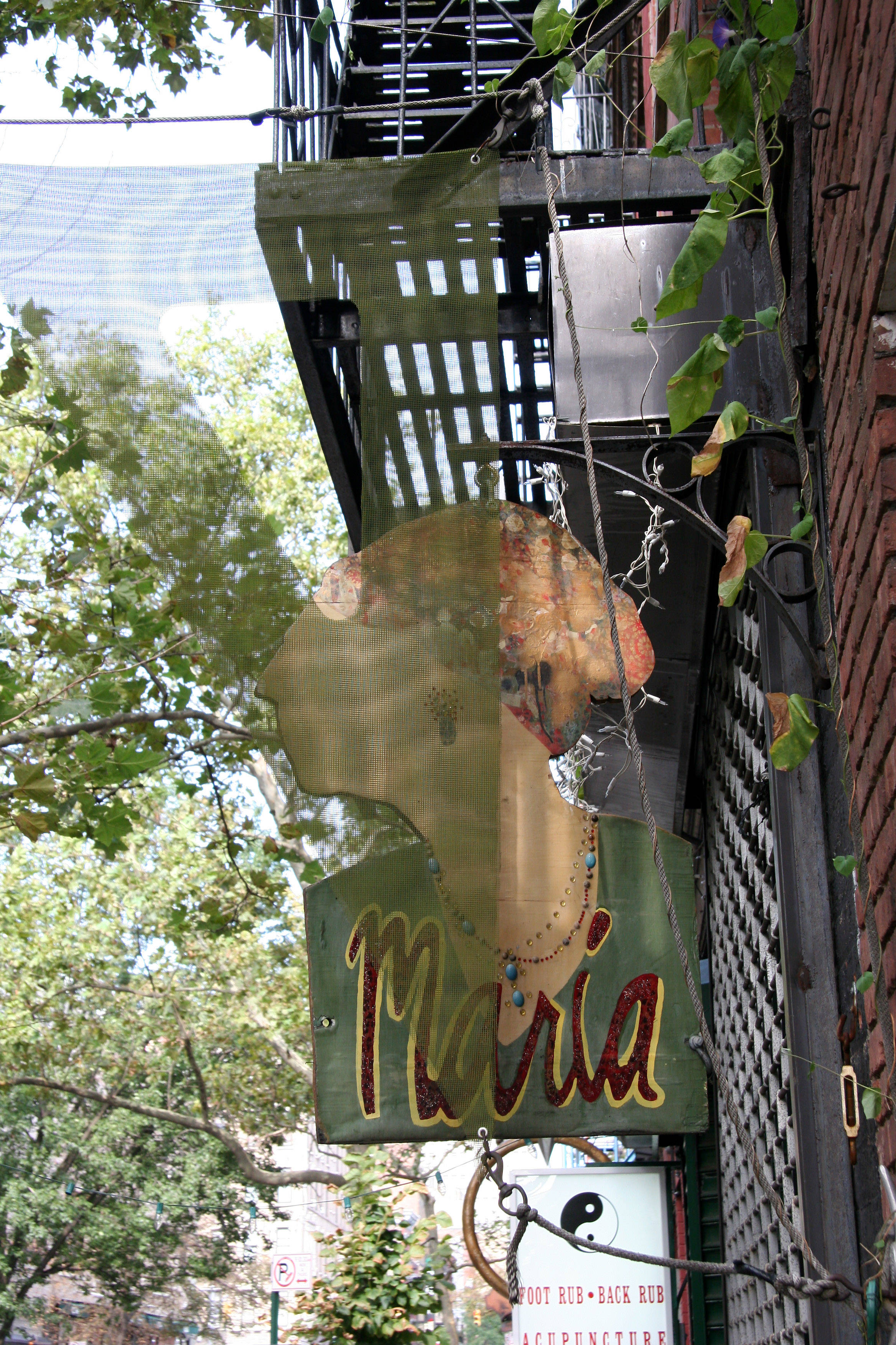 Marias Guild Sign with a Net Veil