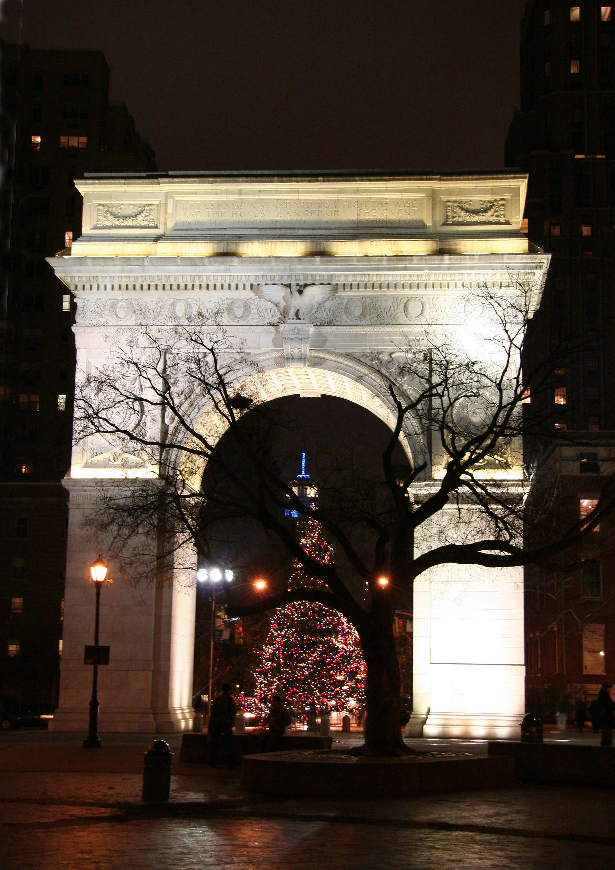 Christmas Tree at the Arch
