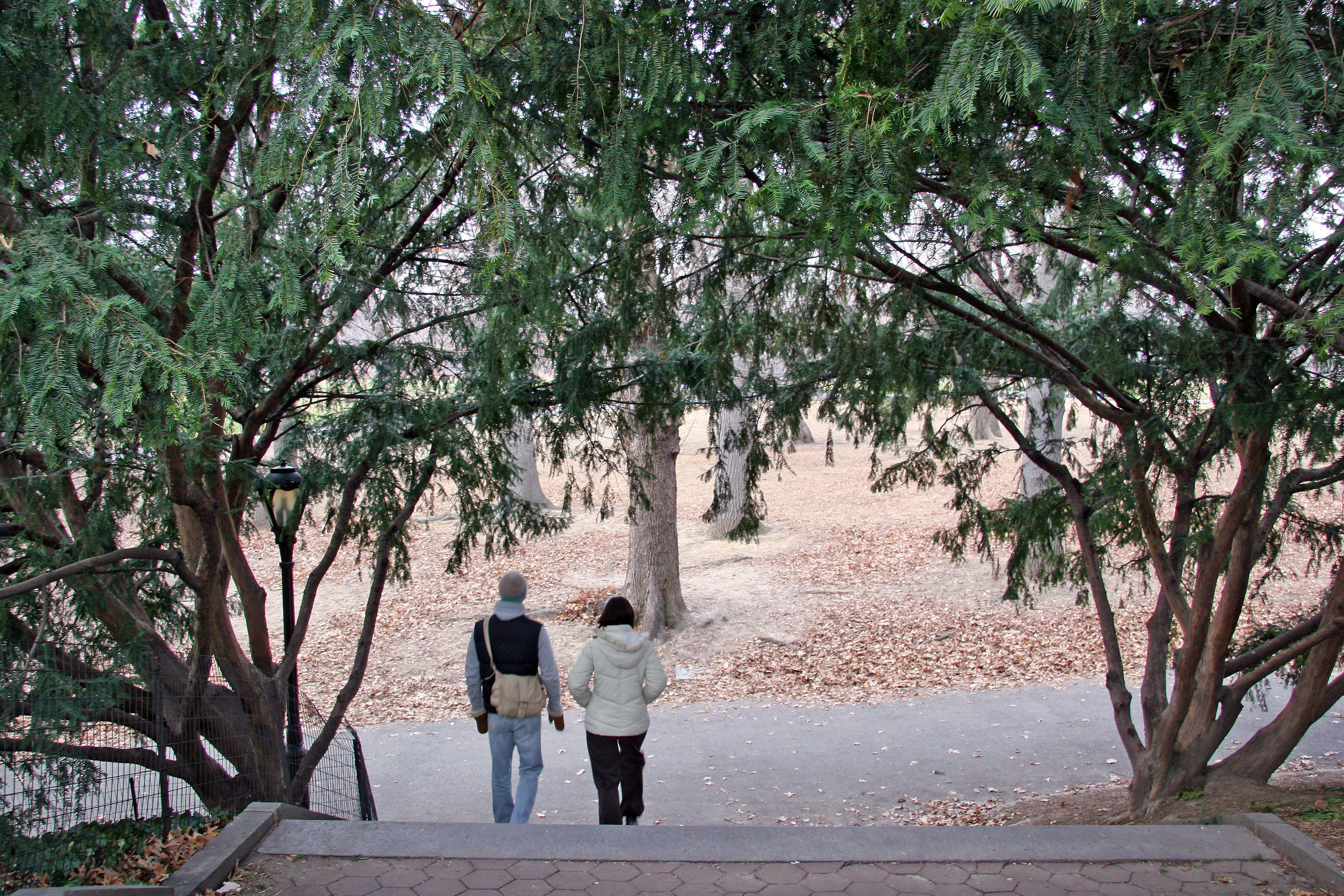 Leaving Cleopatras Needle Obelisk