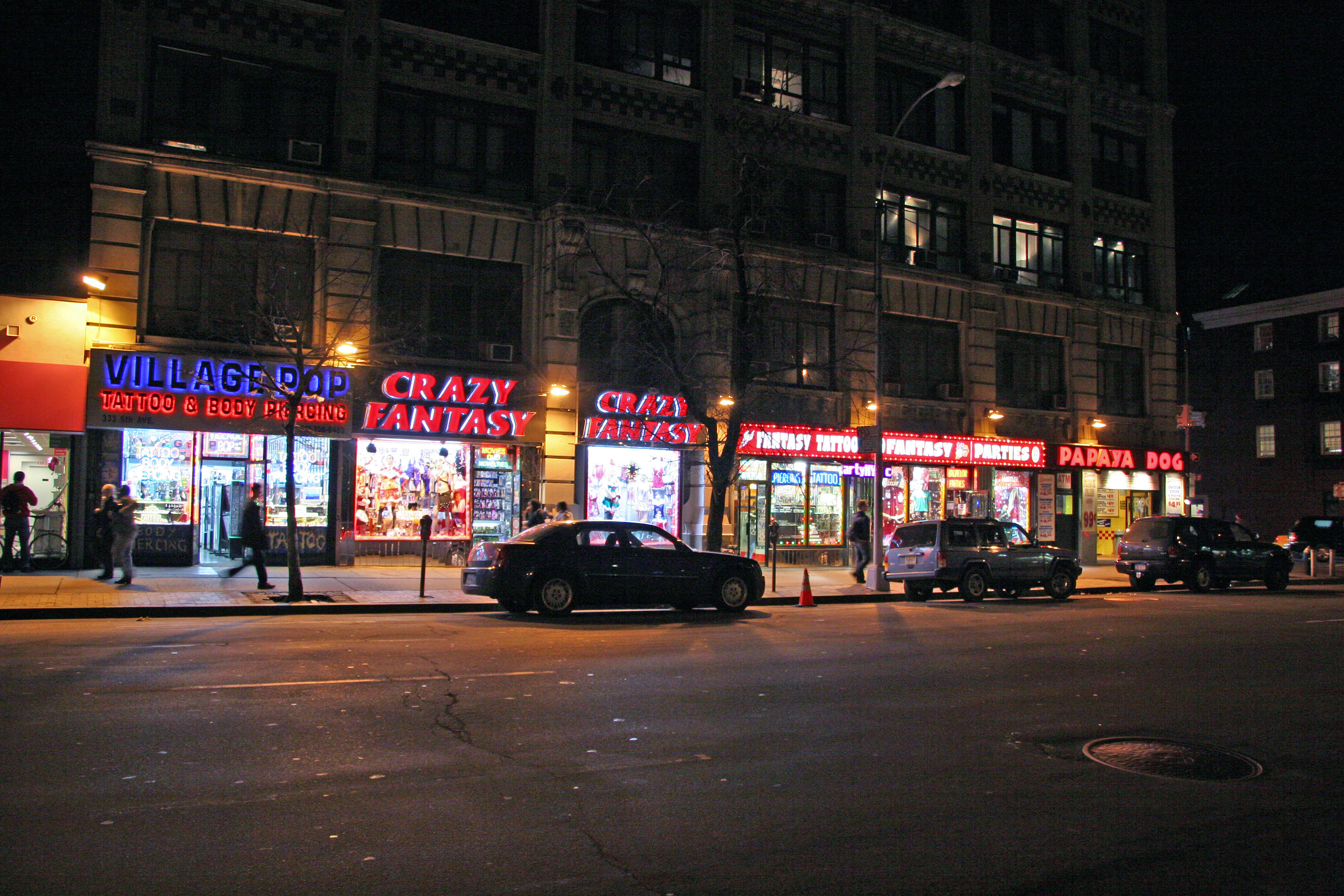 Tatoos, Sex Shops & Papaya Dog Fast Food