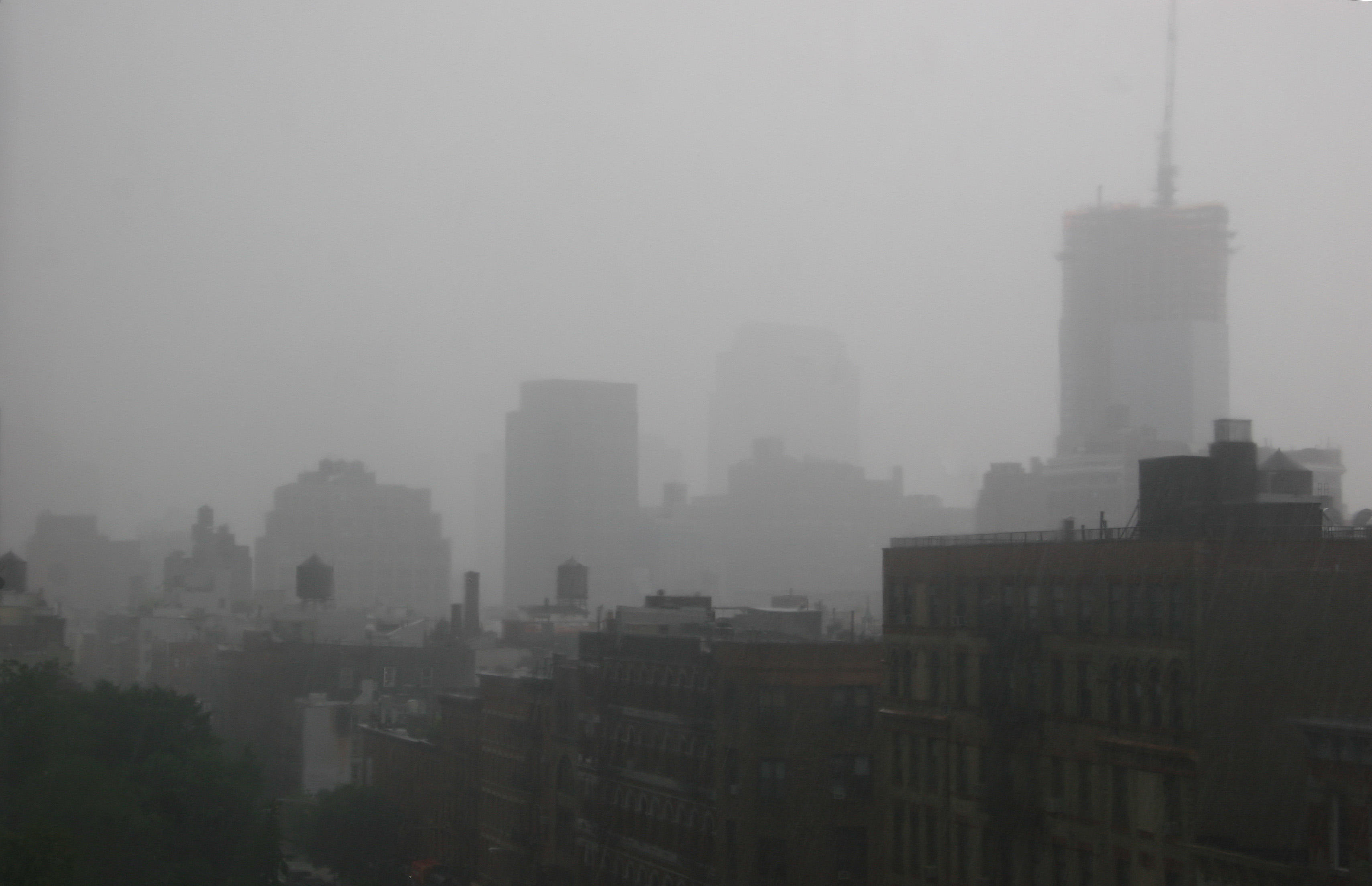 Afternoon Rain Storm - Downtown Manhattan