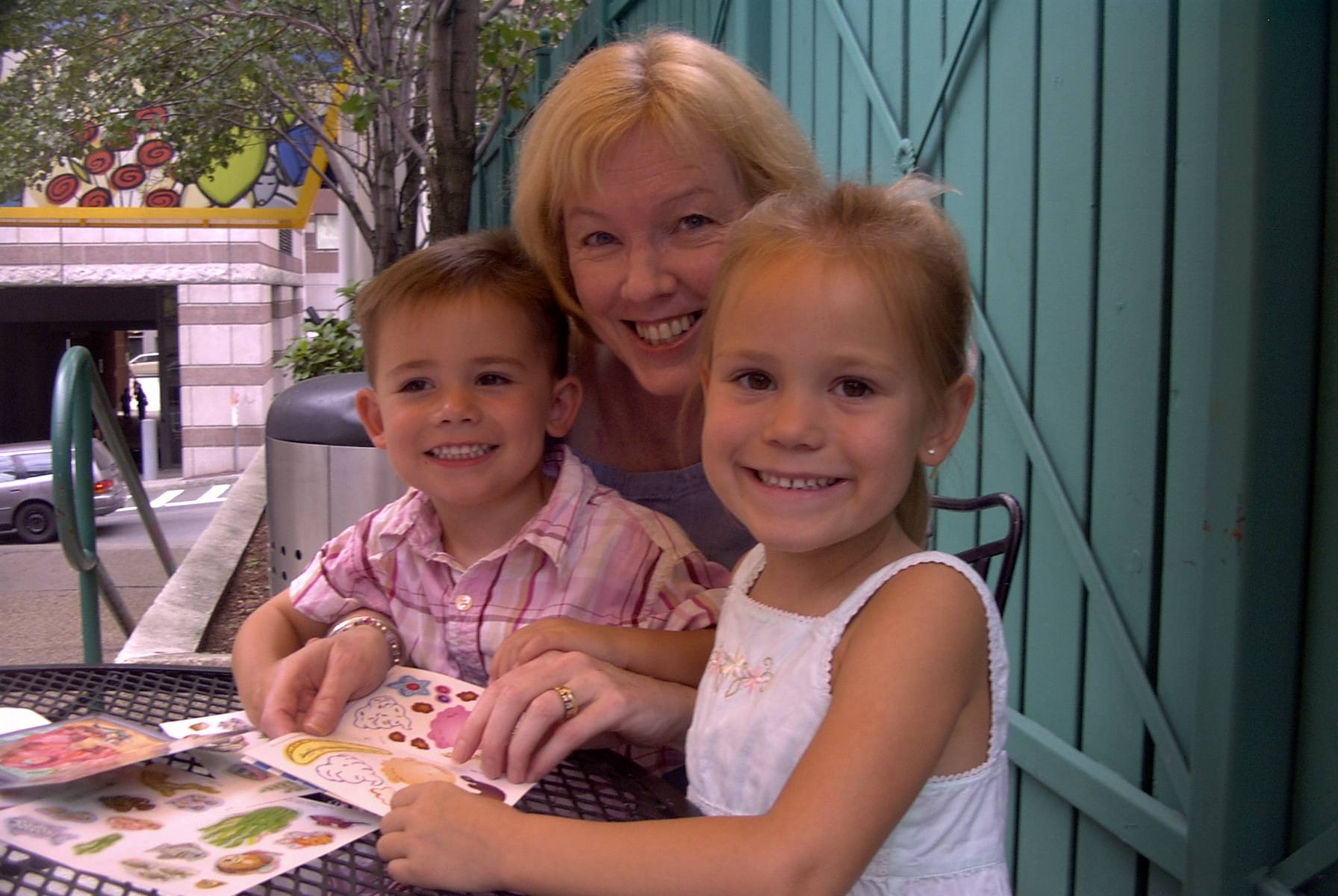 Julie on the Cape with Will and Nora- Jesss kids