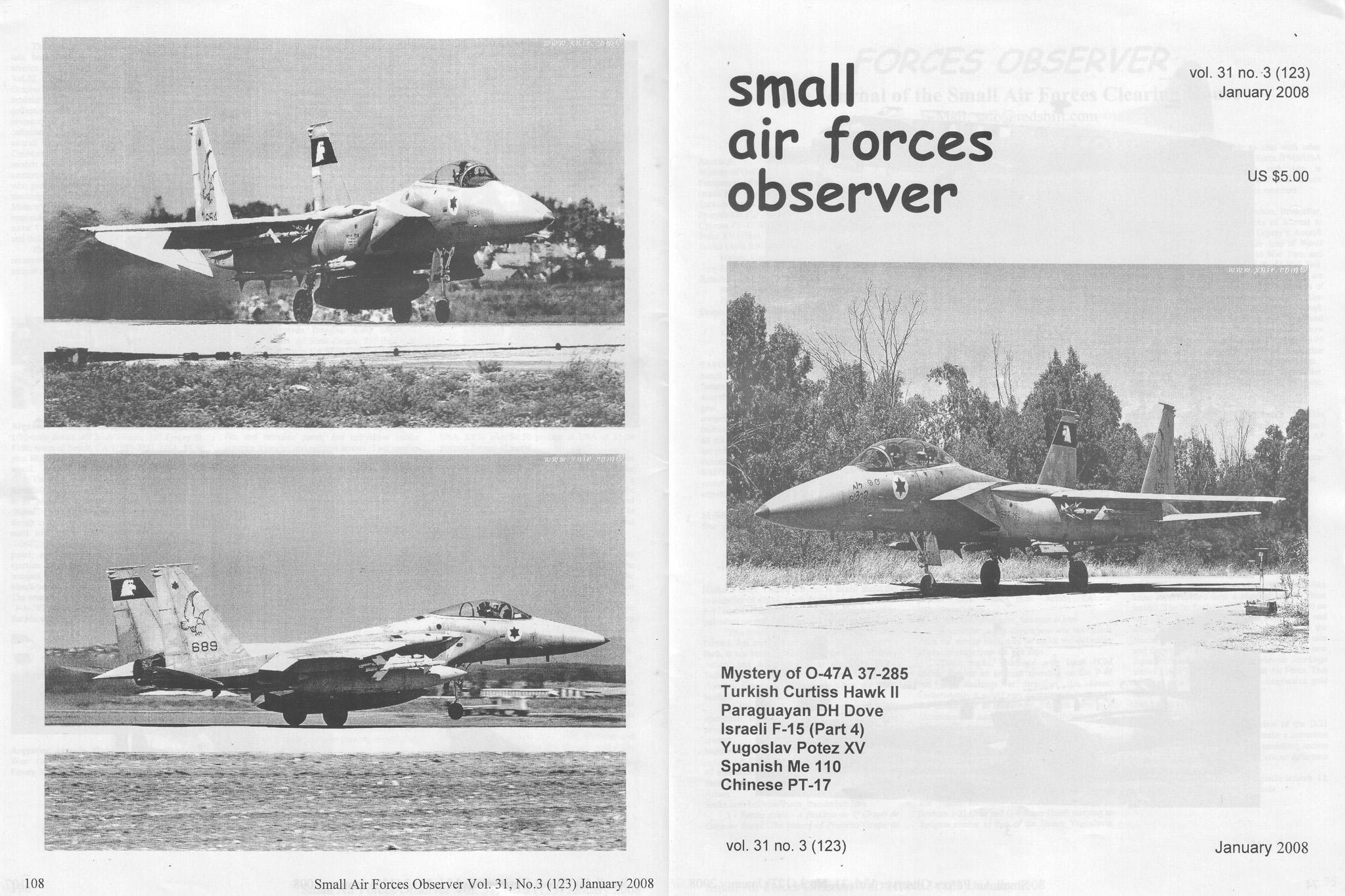 2008 Small Air Forces Observer magazine