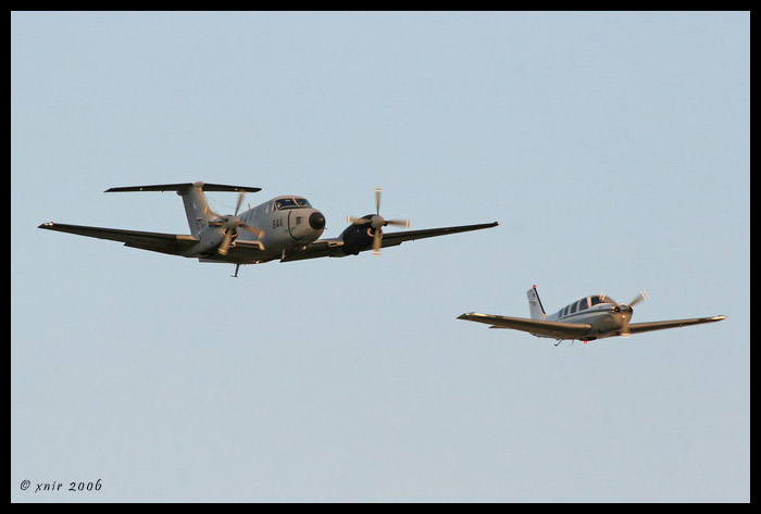 Israel Air Force Beechcraft B200CT Zufit 3 and Bonanza A-36 HUFIT