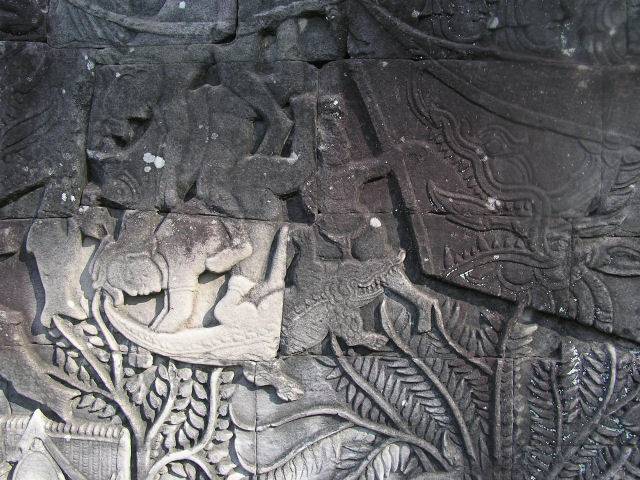 Bayon - crocodile