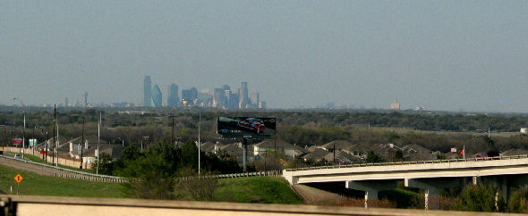 LOOKING NORTH TO DALLAS SKYLINE
