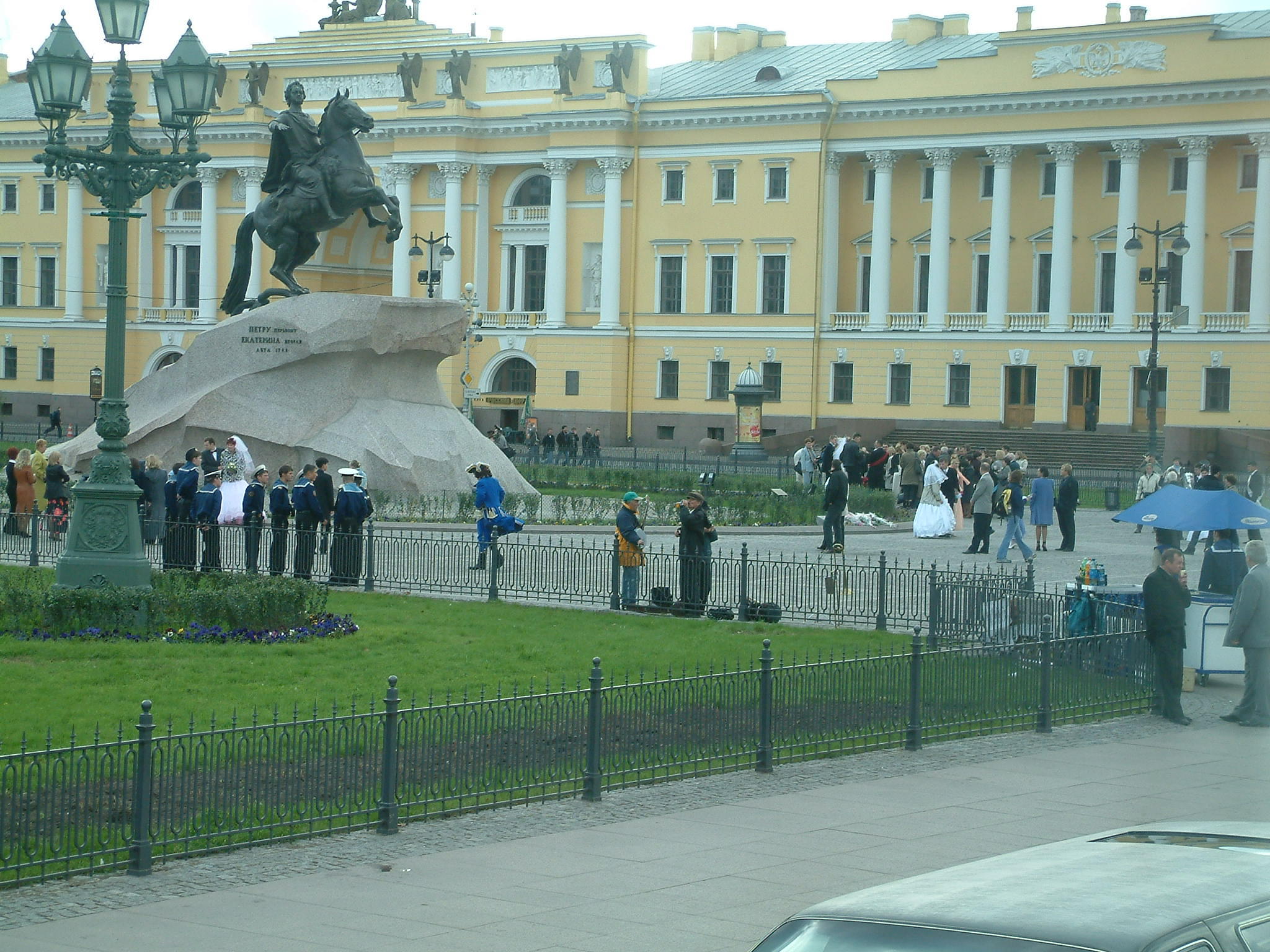 A monument of Peter the Great, the founder of the city