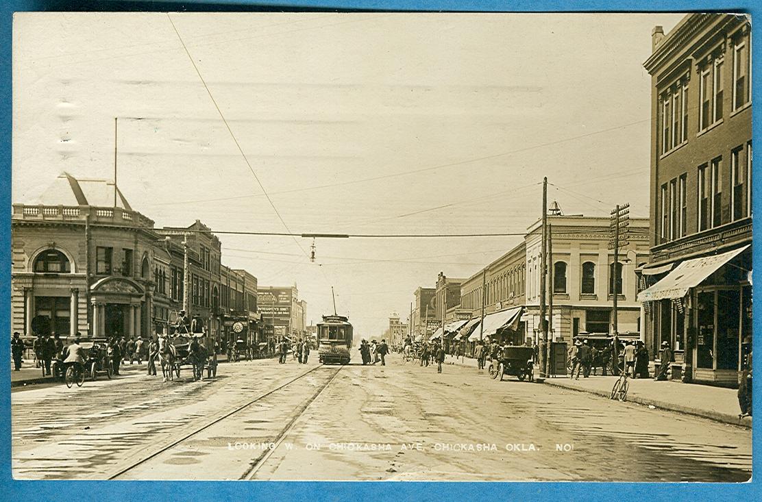 OK Chickasha Looking West on Chickasha Ave 1911 $82.jpg