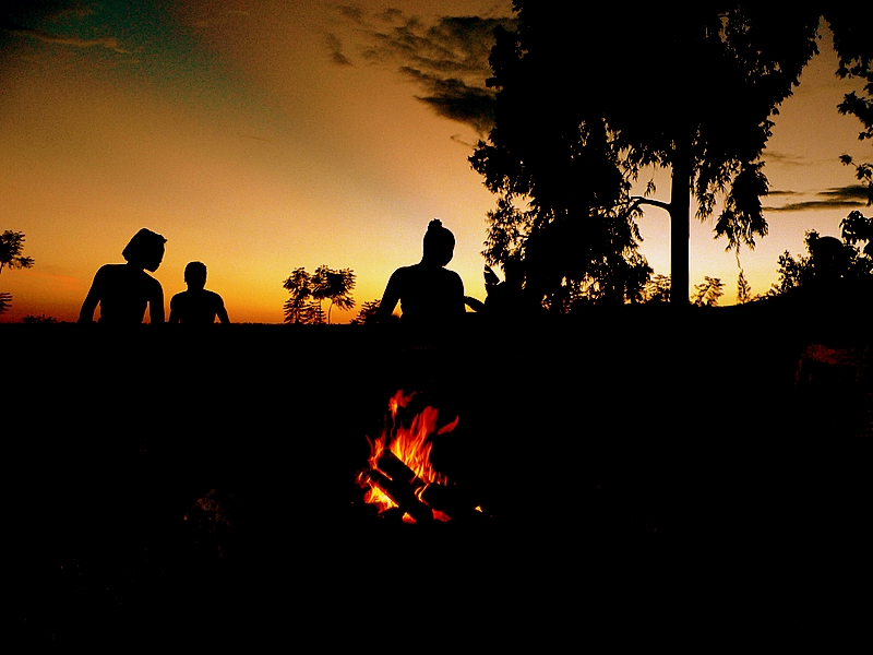 African Dance Troupe at our Campfire at the Ngorongoro Crater in Tanzania