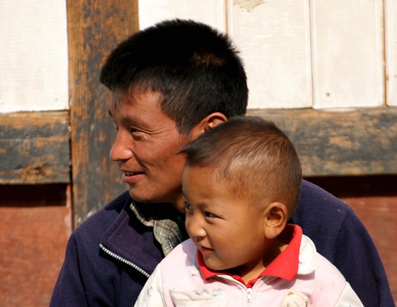 dad and son-Bhutan