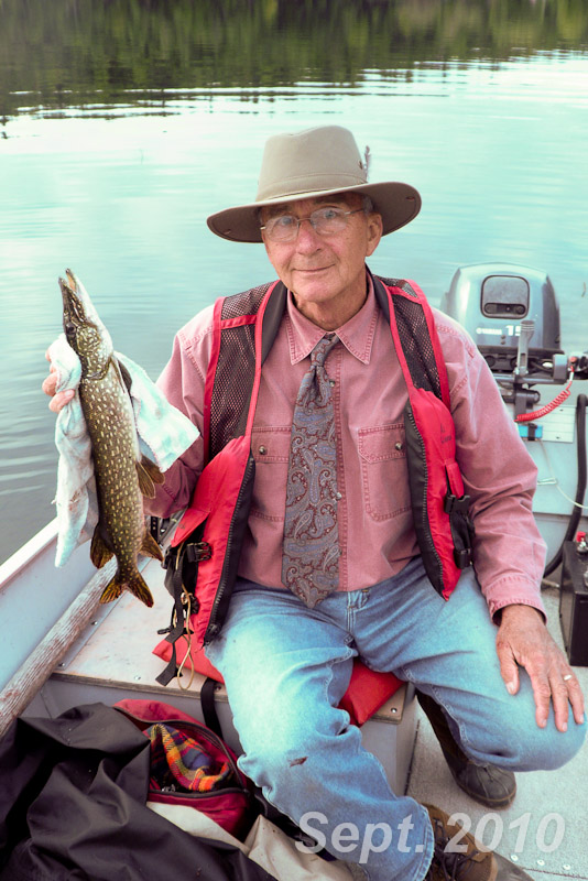 Not many pike this year again.