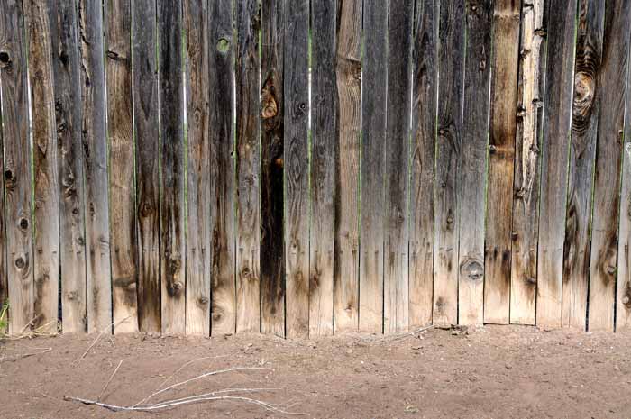 Weathered Wood Fence