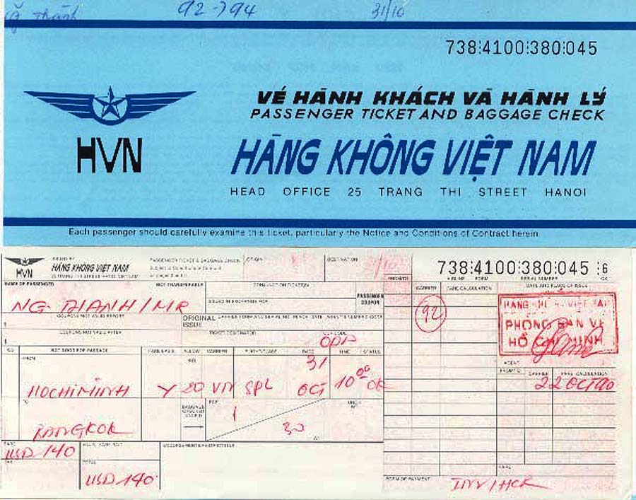 ...finally, the departure on Oct 31, 1990