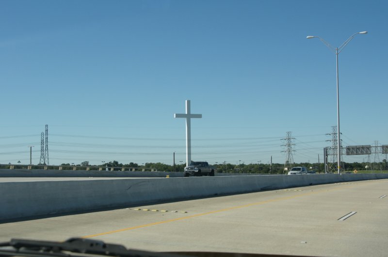 Giant Cross at Sagemont Church