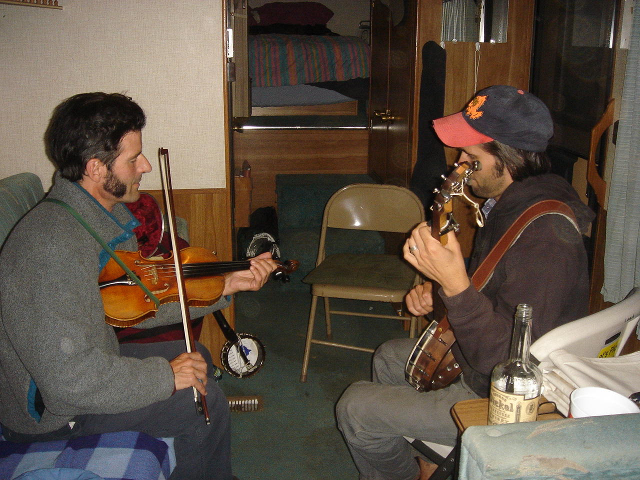 late night jammin in Rays trailer