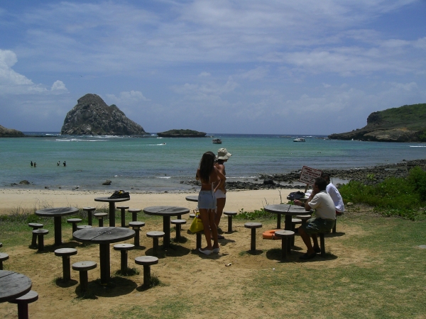 Baia do Sueste (snorkelling between turtles!)