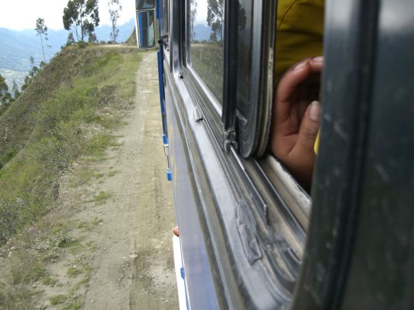 Scary ravines during bus ride Cusco - Andahuaylas