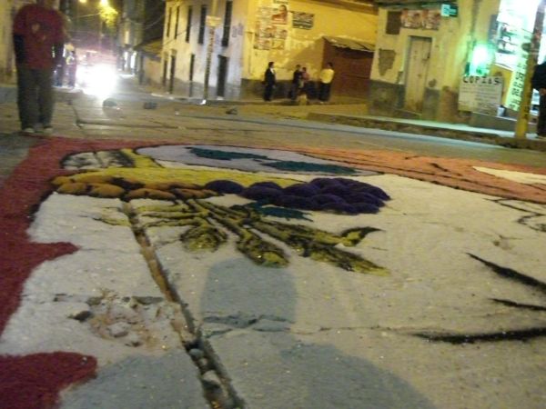 Sand mozaic for Semana Santa