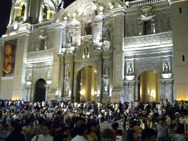 Plaza de Armas during Semana Santa