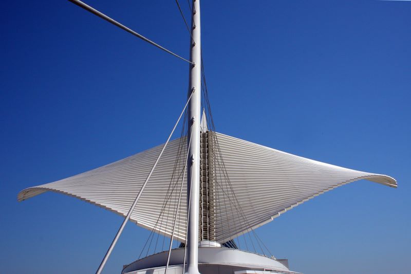 The wings stretched out, Milwaukee Art Museum