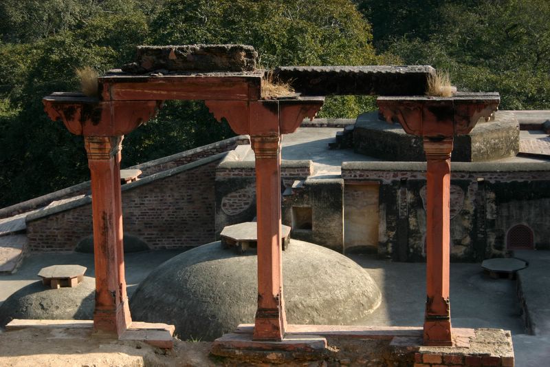 Ruins of the bath houses, Fatehpur Sikri, India