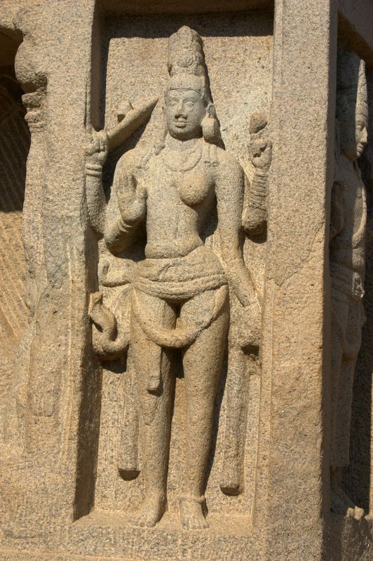 Ardhanariswara - half man, half woman, Mahabalipuram